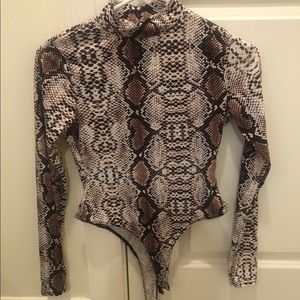Snakeskin bodysuit